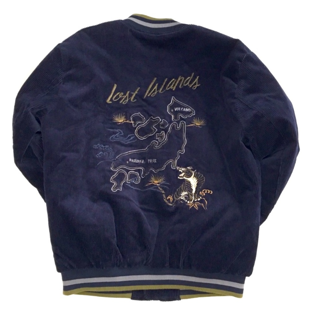 NWOT Zara lost islands corduroy bomber jacket